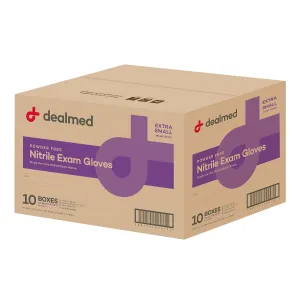 Dealmed Nitrile Gloves – 2000 Count X-Small Disposable Nitrile Gloves, Non-Irritating Latex Free, Multi-Purpose Use for a First Aid Kit and More