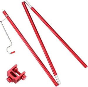 DECHOUS Folding Outdoor Light Pole Stand for Camping Lightweight Aluminum Alloy Lantern Holder Easy to Assemble Portable Lamp Stand for Picnics and Outdoor Activities