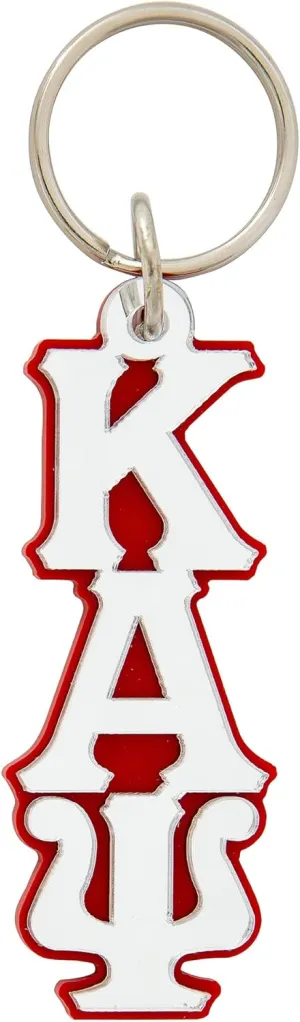 Desert Cactus Kappa Alpha Psi Keychain #LLKM Acrylic Large Mirrored Letter Decorative Keychain Nupe (LLKM)