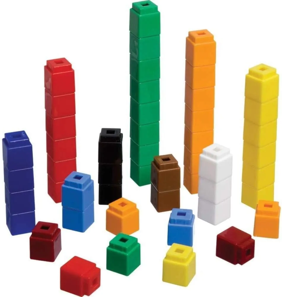 Didax Educational Resources Unifix Cubes, Yellow, Set of 100
