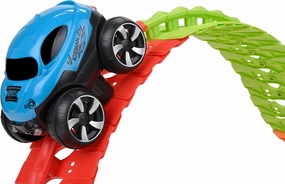 Discovery Toys – Crazy Climb Track | Car Track Set with LED Light-Up Race Car | Interchangeable Car Shells | Multicolor Flexible Changeable Tack | Custom Racetrack Toy | 5  yrs