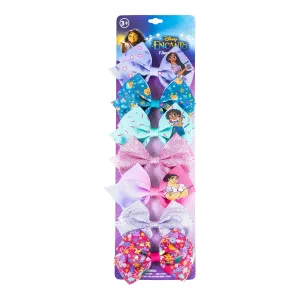 Disney Encanto Hair Bow Clips Bundle - 4 Inch Alligator Clips with Different Images, Ages 3 