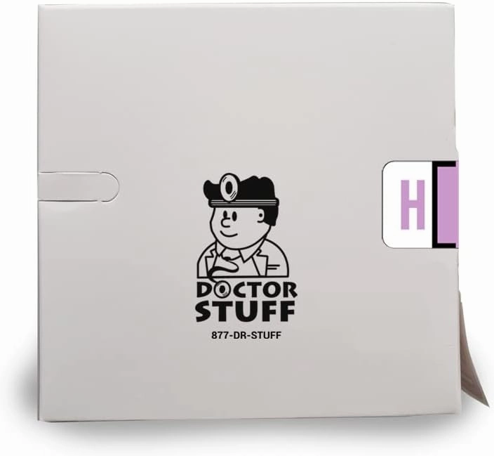 Doctor Stuff - File Folder Labels, Alphabet Letter H, Jeter/TAB 5109 - JXAM Alternate Series Compatible Alpha Stickers, Lilac, 15/16" x 1-5/8", 500/Roll