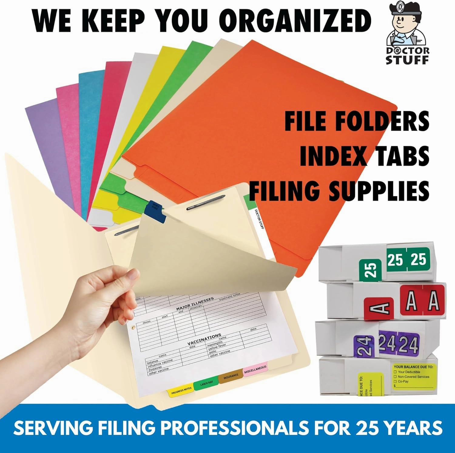 Doctor Stuff - File Folder Labels, Alphabet Letter H, Jeter/TAB 5109 - JXAM Alternate Series Compatible Alpha Stickers, Lilac, 15/16" x 1-5/8", 500/Roll