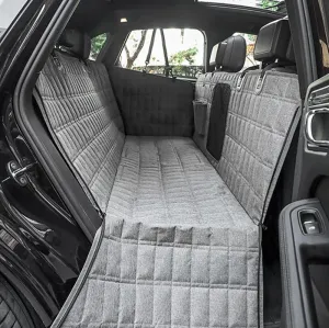 Dog Car Seat Cover for Mazda Axela B-Series Biante, Dog Car Seat Cover for Back Seat Pet Seat Cover Back Seat Extender for Dogs Car Travel Accessories,Grey-C