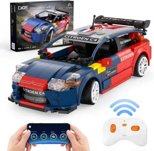 dOMOb Citroen C4 Rally WRC RC Car Building Kit – Bricks Toys for 6  Age Kids & Adults – 1:20 Model Build Set – 2.4GHz Remote Control – 329 pcs Blocks – STEM for Boys & Girls