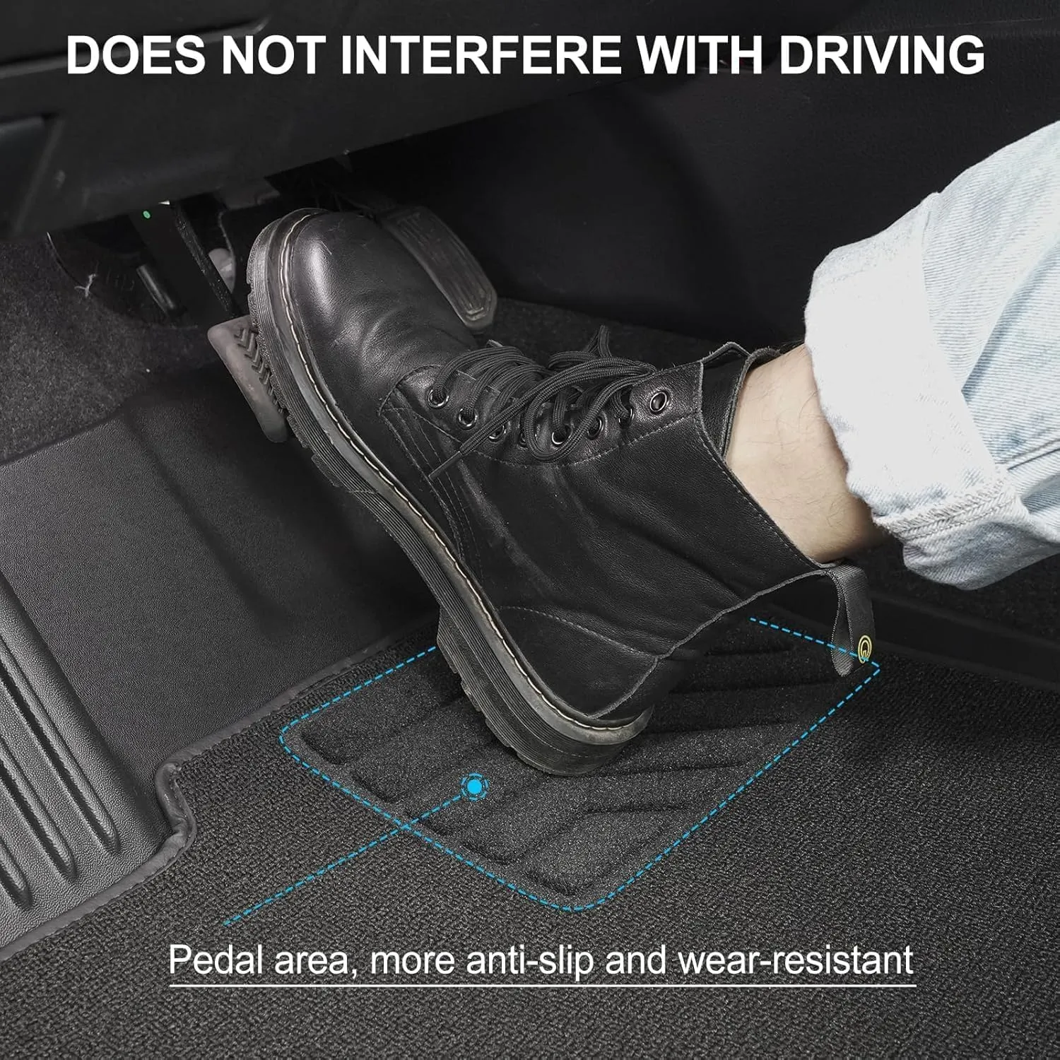 Double-Layer Floor Mats Compatible with BMW X5 2014-2018(F15) / BMW X6 (F16) 2015-2019, AOMSAZTO Custom Fit X5 Accessories Durable Stylish Protection Floor Liners Include 1st and 2nd Row