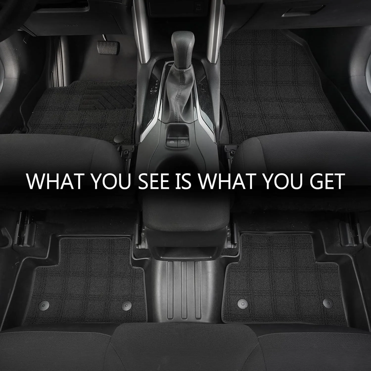 Double-Layer Floor Mats Compatible with BMW X5 2014-2018(F15) / BMW X6 (F16) 2015-2019, AOMSAZTO Custom Fit X5 Accessories Durable Stylish Protection Floor Liners Include 1st and 2nd Row