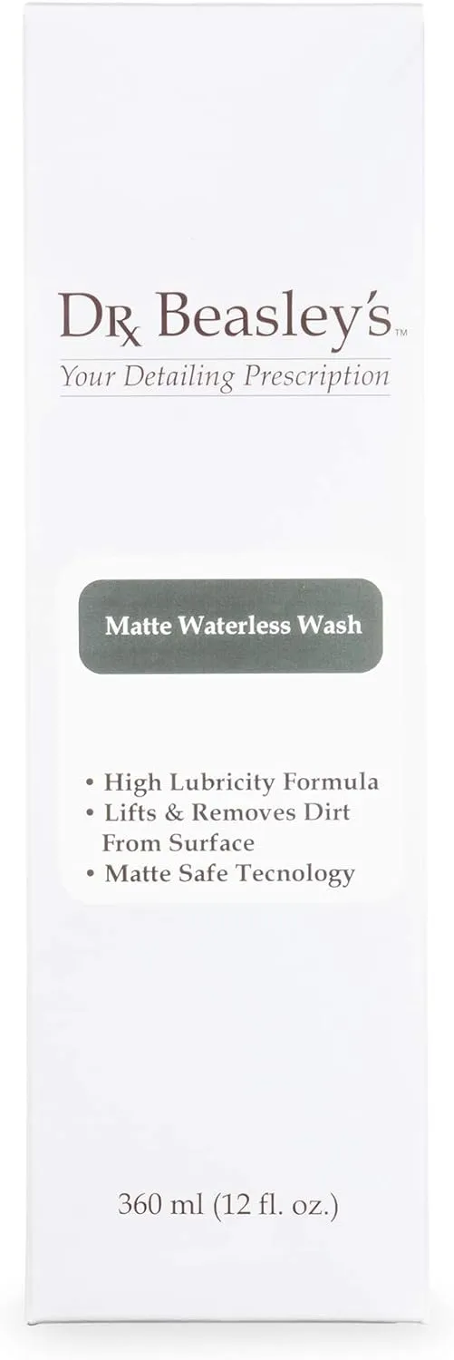 Dr. Beasley's Matte Waterless Wash - 12 oz., High Lubricity Formula, Made for All Matte Finishes, Readily Biodegradable