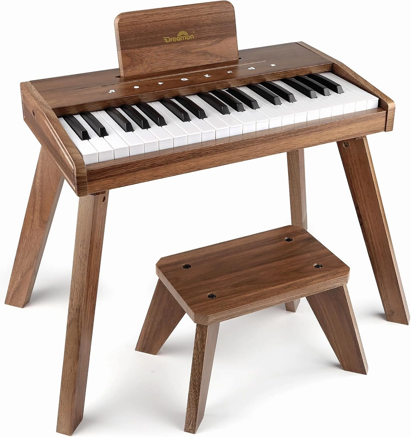 Dreamon Kids Digital Piano Keyboard, Music Educational Instrument Toy, Wood Piano for 3  Girls and Boys, Christmas & Birthday Gifts for Kids Ages 6-12 Years Old