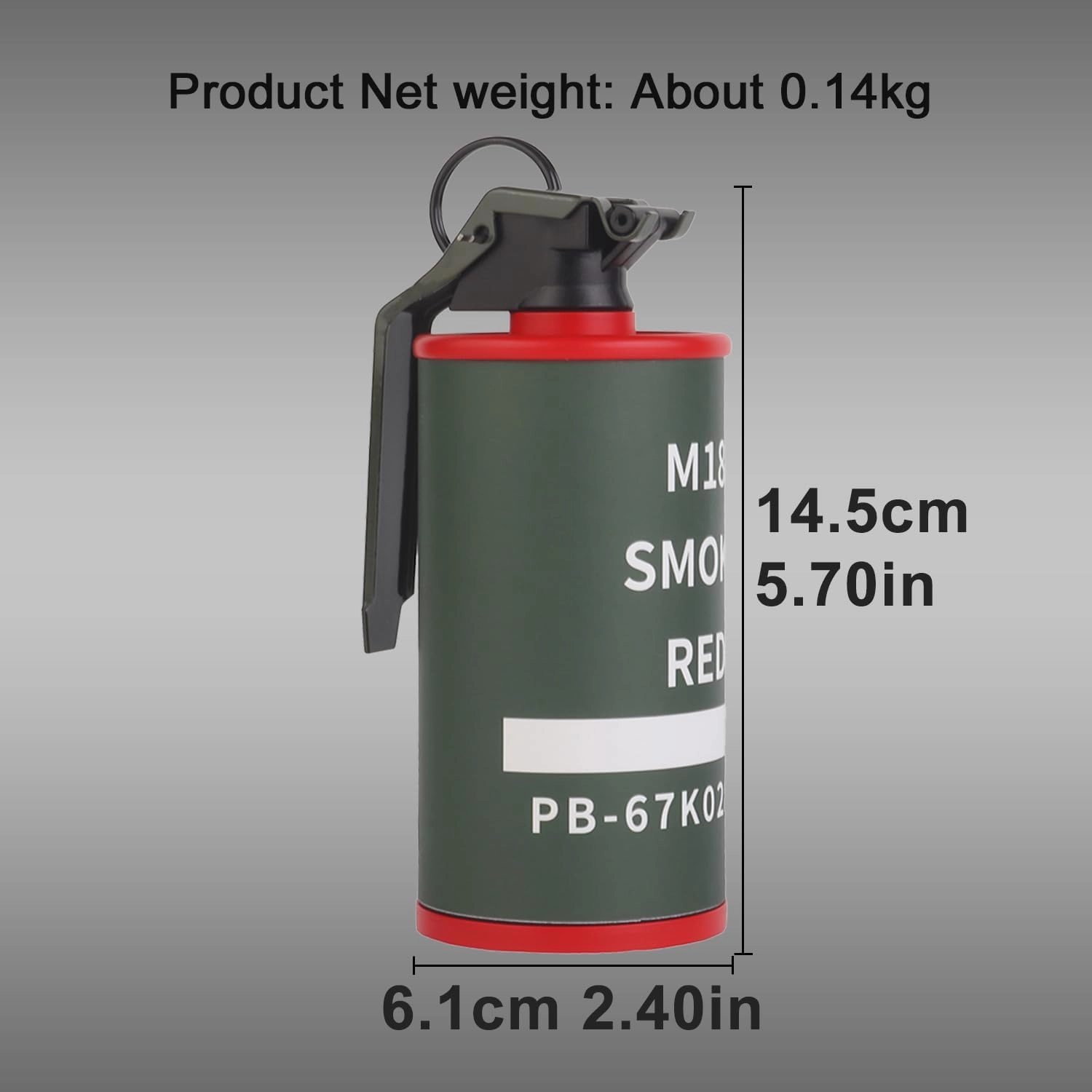 Dummy Grenade Toy Model Plastic Grenades CS Airsoft Tactical Gear Accessories for Army Fans Cosplay Movie Props Outdoor