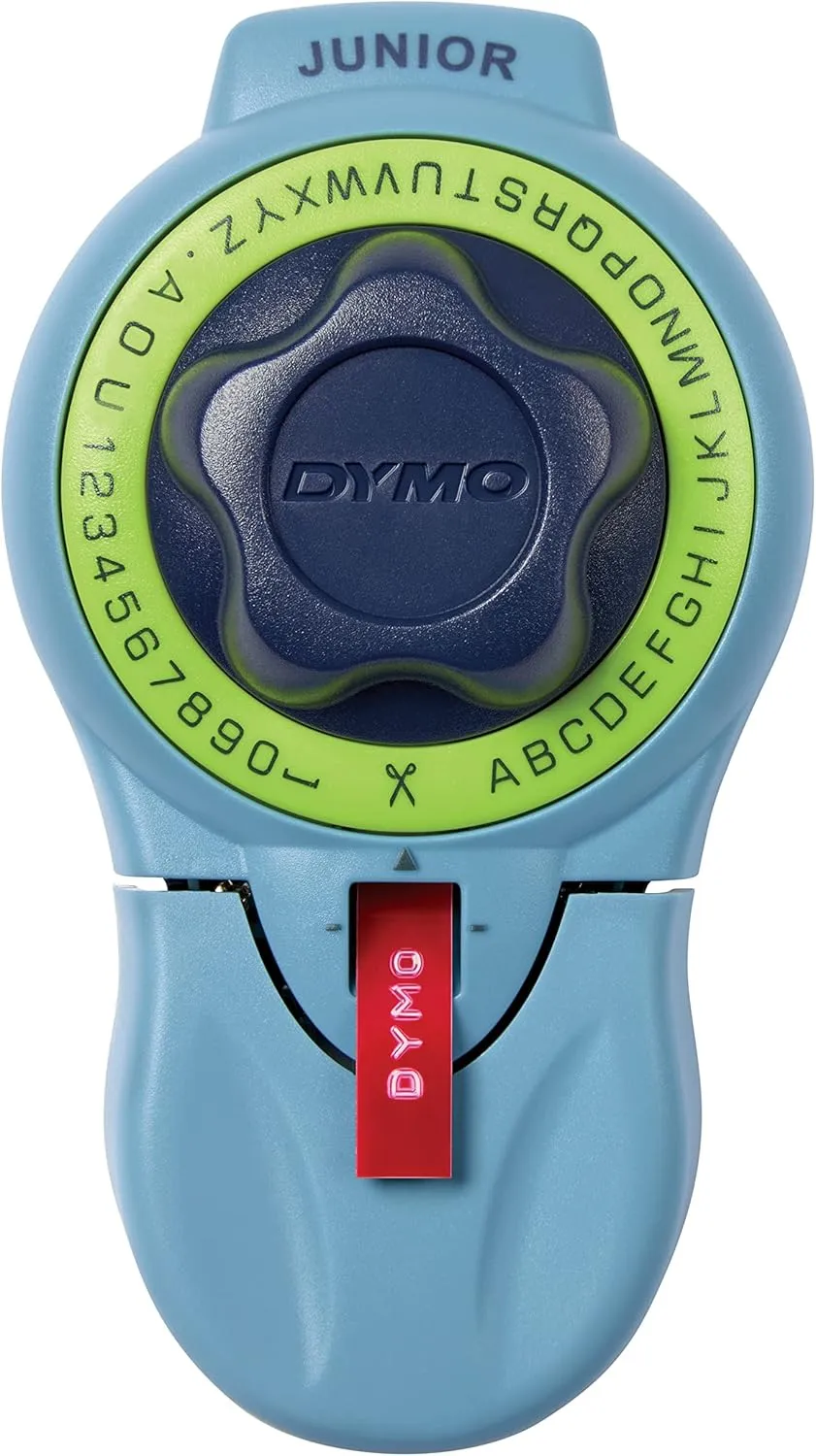 Dymo Junior Home Embossing Label Maker | 42 Character Wheel with Large Knob | No Batteries Required