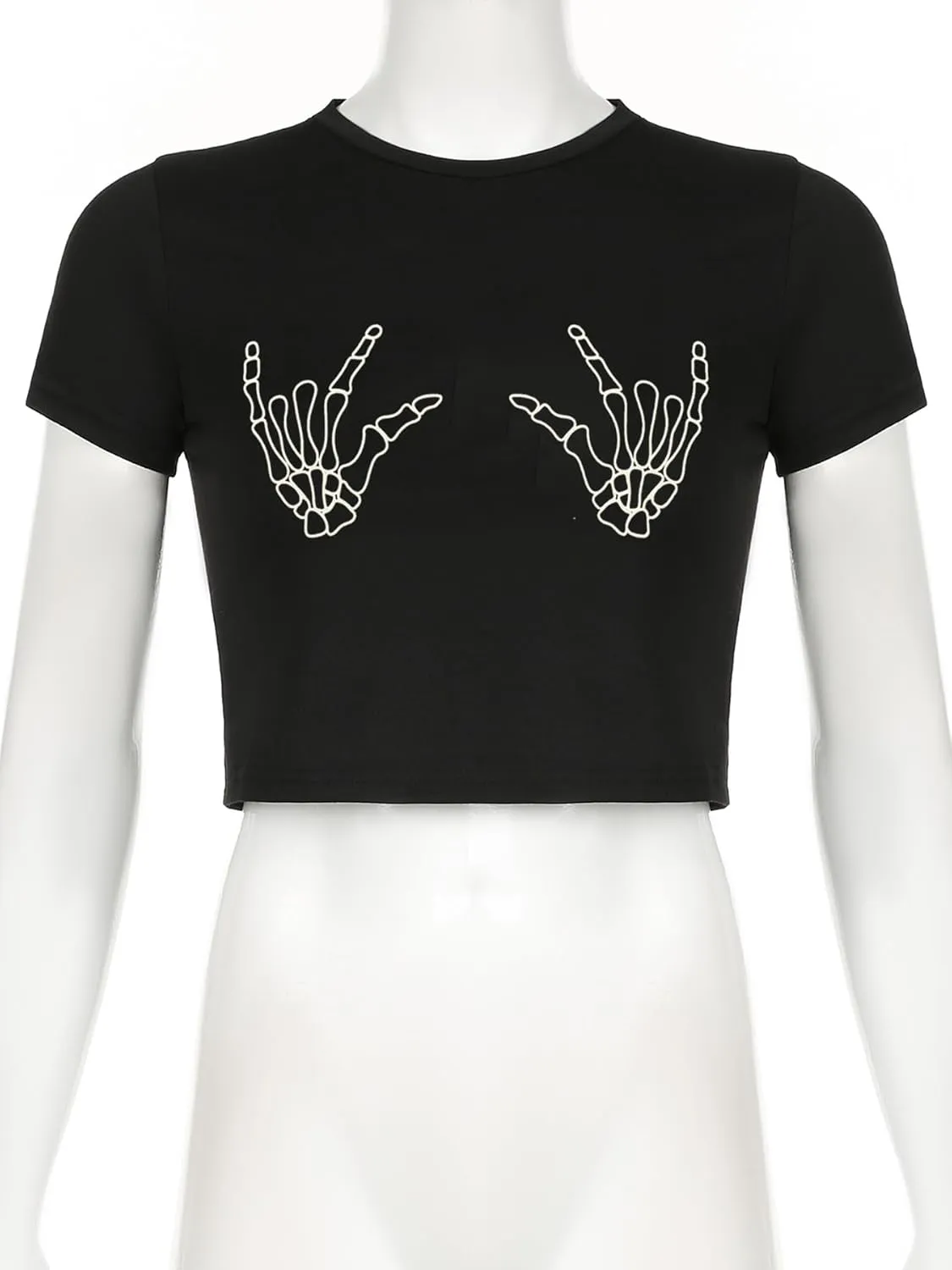 E Girl Clothing Graphic Print Summer Crop Top for Teen Girls
