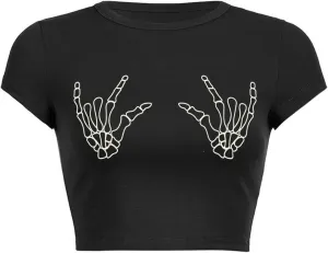 E Girl Clothing Graphic Print Summer Crop Top for Teen Girls
