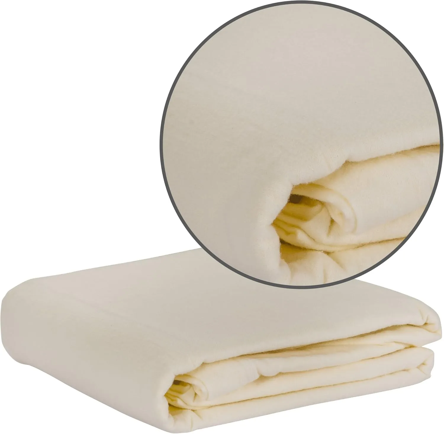 EARTHLITE DURA-Luxe Flannel Massage Table Sheet Set Durable, Soft, Luxurious Comfort, Double-Napped Top Sheet & Crescent Cover
