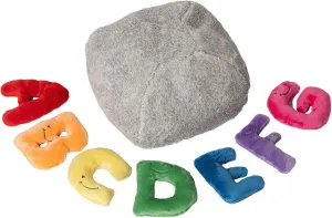 Educational Alphabet Toys - 26 Piece Rainbow Colors Set, 4" Stuffed Letters in Plush Bag - Perfect Learning Language Awareness & ABCs Recognition Gifts for Kids, 3, 4, & 5 Year Olds
