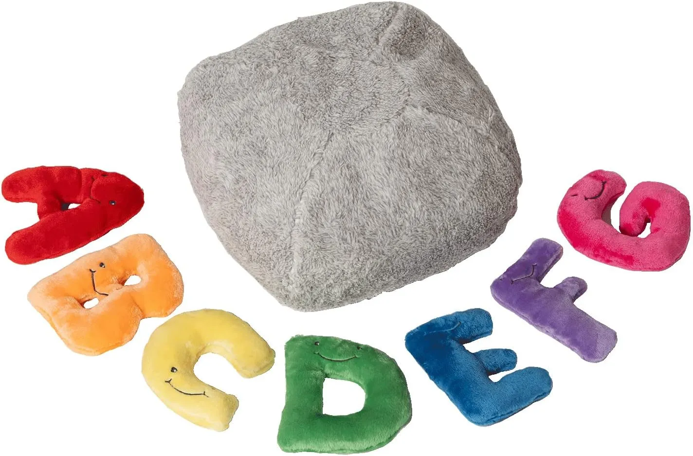 Educational Alphabet Toys - 26 Piece Rainbow Colors Set, 4" Stuffed Letters in Plush Bag - Perfect Learning Language Awareness & ABCs Recognition Gifts for Kids, 3, 4, & 5 Year Olds