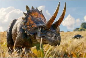 Educational Jigsaw Puzzles for Teens Triceratops Grassland 1000 Piece Challenging Puzzle Games for Men Women Teens Seniors