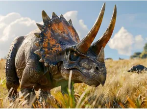 Educational Jigsaw Puzzles for Teens Triceratops Grassland 500 Piece Challenging Puzzle Games for Men Women Teens Seniors