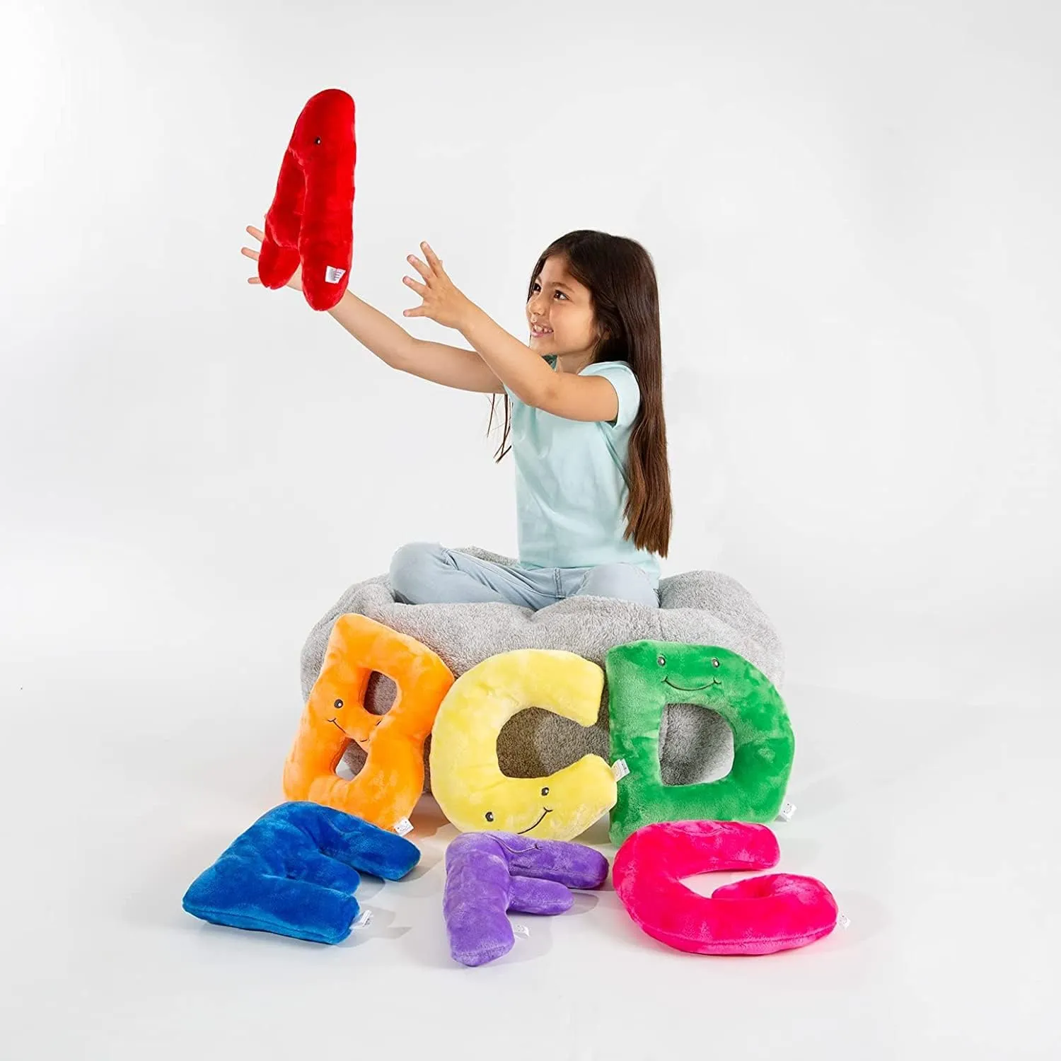 Educational Plush Letter Q - Lemon Yellow Large 11" Stuffed Alphabet - Machine Washable Toys - Perfect Learning Language Awareness and ABCs Recognition Gifts for Kids, 3, 4, & 5 Year Olds