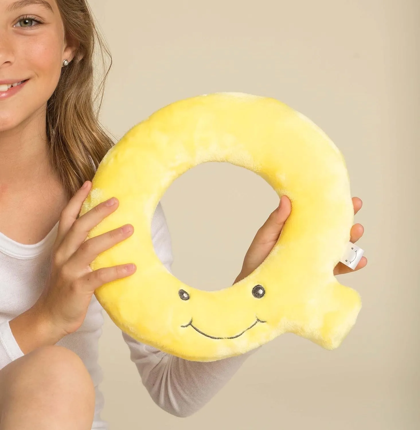 Educational Plush Letter Q - Lemon Yellow Large 11" Stuffed Alphabet - Machine Washable Toys - Perfect Learning Language Awareness and ABCs Recognition Gifts for Kids, 3, 4, & 5 Year Olds