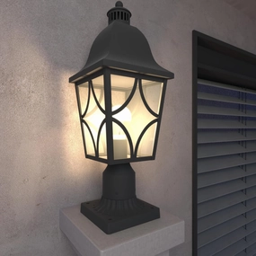 Elegant Outdoor Post Light for Enhanced Ambiance, Durable Aluminum with Glass, Garden or Patio Lighting