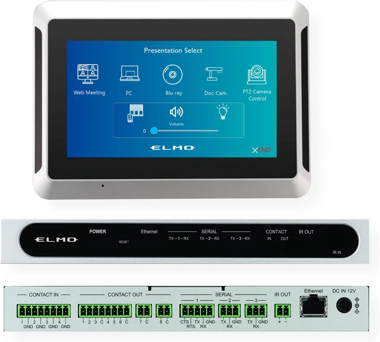 Elmo 3461-1 CVAS Bundle, Includes: (1) 7" TCP07 Touch Panel Controller, and (1) IFBOX Legacy Controller
