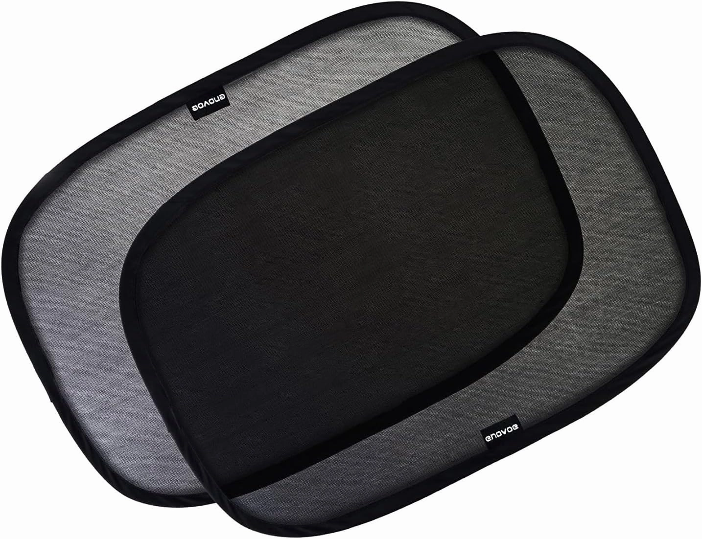 Enovoe Car Window Shades for Baby (4 Pack) - 21"x14" - Sun Shade Blocker, Cling - Glare Shield and UV Rays Protection for Your Child - Side Window Screens for SUV- Mesh Window Shades for car Baby