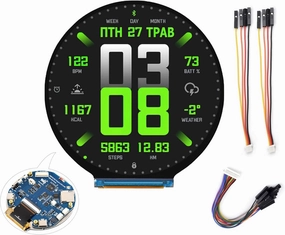 ESP32-S3 2.8inch Round Display Development Board Development Board, 480x480 Resolution IPS Display, 32-bit LX7 Dual-Core Processor, ESP32 with Display, Supports WFi & BLE