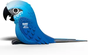 Eugy Spix's Macaw 3D Puzzle - 27 Piece Eco-Friendly Educational Toy Puzzle for Boys, Girls & Kids Ages 6 