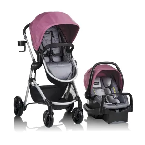 Evenflo Pivot Modular Travel System with LiteMax Infant Car Seat (Dusty Rose)