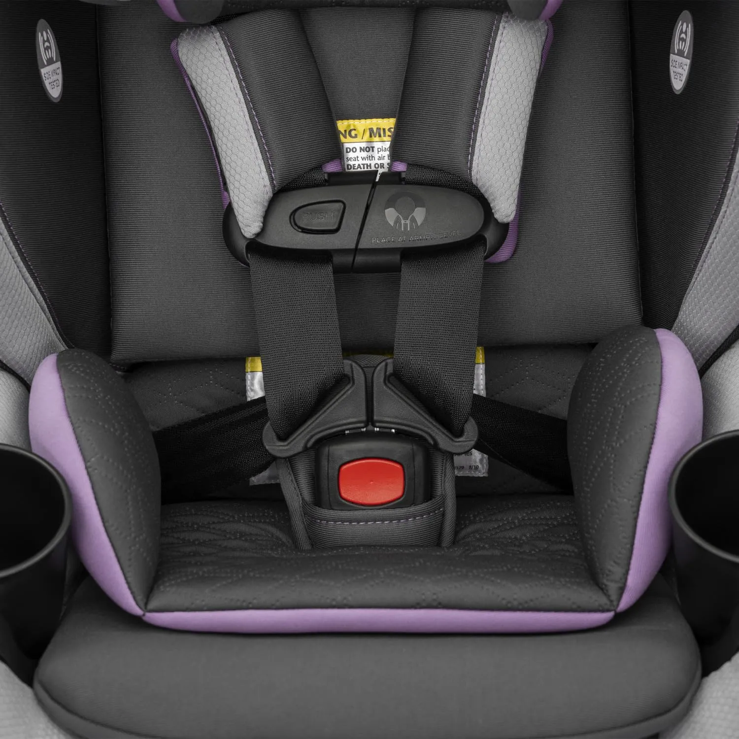 Evenflo Revolve360 Slim 2-in-1 Rotational Car Seat with Quick Clean Cover (Sutton Purple)