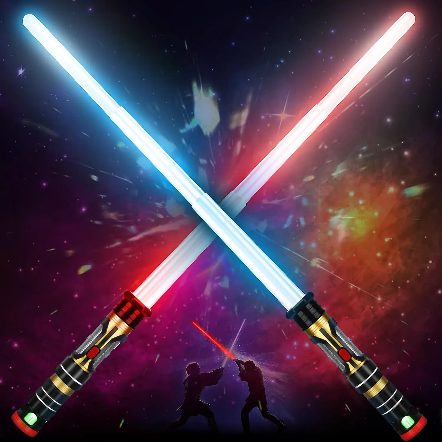Extendable Retractable Saber Toy - Light Up Saber for Kids & Adults, Perfect for Parties (Rift Reaver)