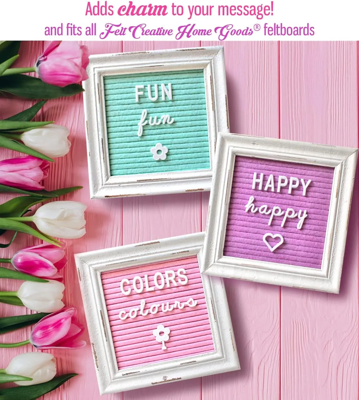 Extra Cursive Letter Set by Felt Creative Home Goods | Set of Script Alphabet Letters, Numbers, Punctuation Over 375 Pieces Extra Bold Plus Cursive Months Days - Board NOT Included