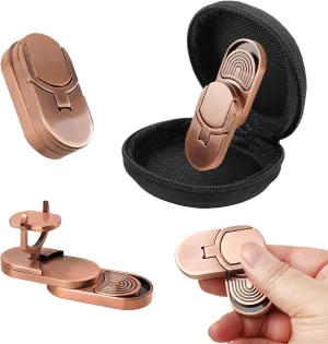 Fidget Adults Toy for ADHD，Magnetic Metal Fidget Toy for Desk，Cool EDC Magnets Slider Stress Relief Toy for Office，Anxiety Relief Haptic Multiple Ways Play Finger Push Spin Coins Decompression Toys