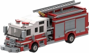Firetruck Building Blocks Set, Small Firemech Model Kit, Fire Engine Toy Set, 422 Pcs Bedroom Decorations, Gift for Boys and Girls Adults Christmas and Birthday.