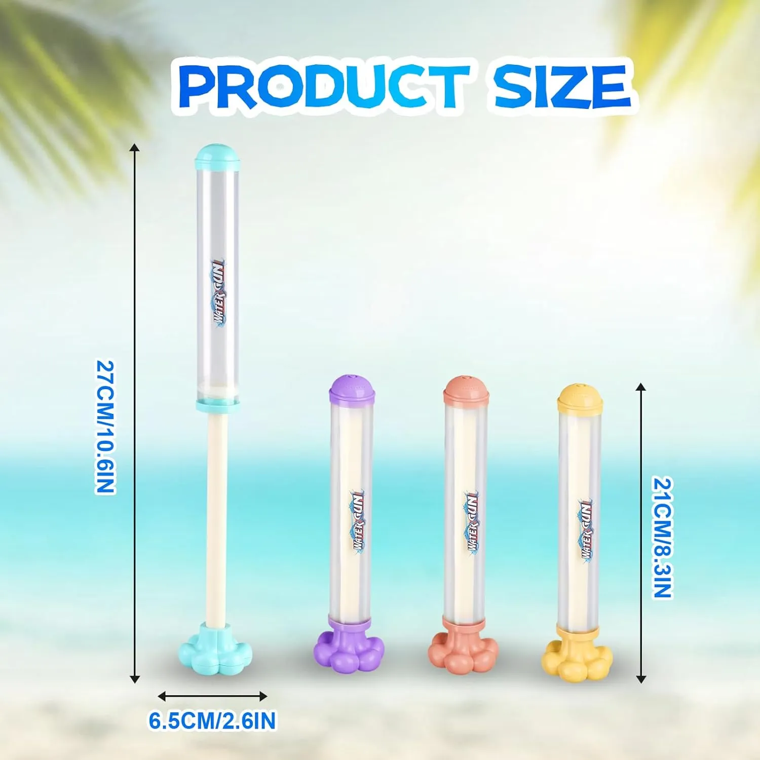 Firework Water Gun, 4PCS Fireworks Water Gun, Couples Romantic Firework Style Water Guns, High Pressure Pull-Out Sprinkler Spray Toys for Pool Party, Bathing