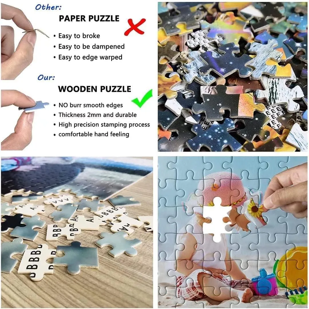 Fishing in River Art Series Adult Jigsaw Puzzle Game Props Stress Relief Toys Positive Thinking Party Entertainment Game Wooden Puzzle 1000 Pieces
