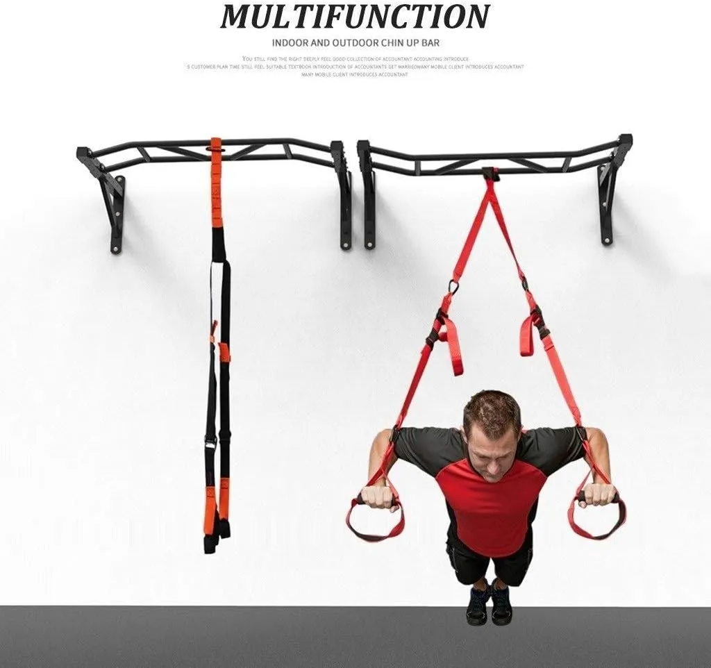 Fitness Multi-Function Household Horizontal Bar Removable Pull-up Device Indoor Horizontal Bar Home Exercise Equipment ，Black-129x63x45cm