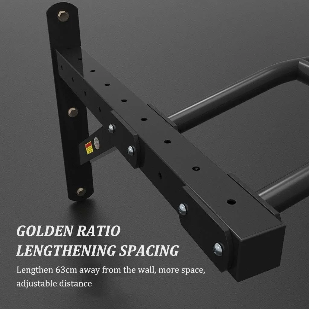 Fitness Multi-Function Household Horizontal Bar Removable Pull-up Device Indoor Horizontal Bar Home Exercise Equipment ，Black-129x63x45cm