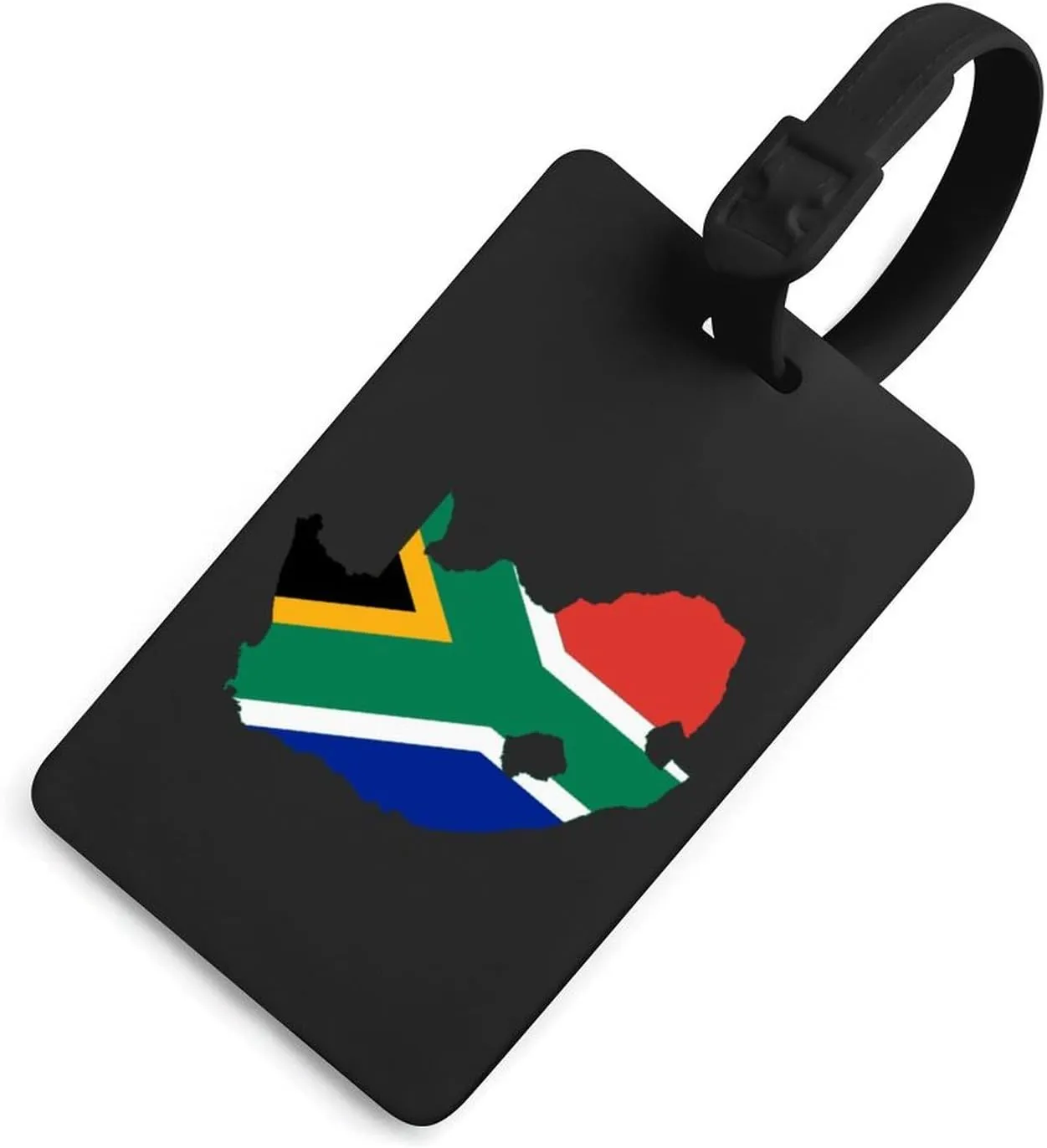 Flag Map of South Africa Cute Luggage Tag Identify Name ID Card Holder Labels for Women Men Travel Suitcase Bag