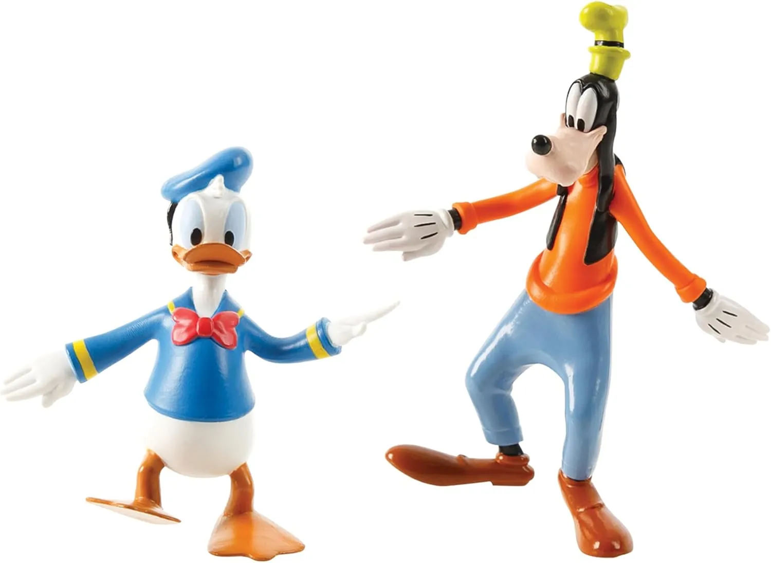 FleXfigs: Mickey Mouse - 4 Character Pack - Disney Articulated Action Figures, Flex It - Pose It!, Collectible Toy Miniatures, Licensed, Kids Ages 3 