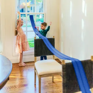 FlexTrack 5000 Blue Track for Toy Cars Flexible Race Track for Kids with Suction Cups Compatible with Hot Wheels Matchbox and Diecast 1/64th Car 15 Feet Long Rolls Up Portable Racetrack