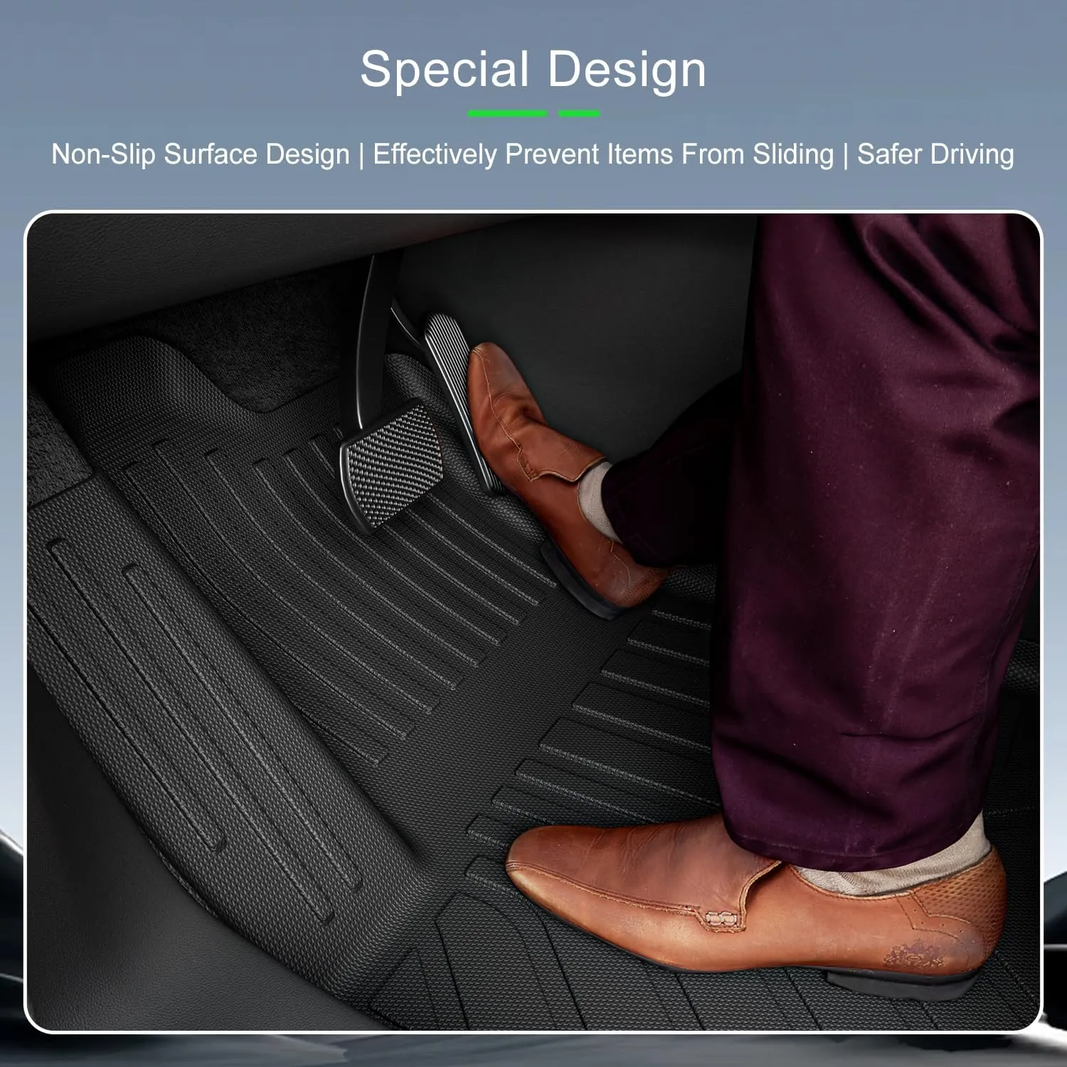 Floor Mat Cargo Mat Compatible with 2025 Chevy Equinox GMC Terrain (Not for EV) TPE Cargo Liner Trunk Liner Backrest Protection Replacement for 2025 Chevy Equinox Accessories