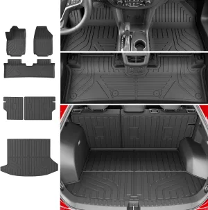 Floor Mat Cargo Mat Compatible with 2025 Chevy Equinox GMC Terrain (Not for EV) TPE Cargo Liner Trunk Liner Backrest Protection Replacement for 2025 Chevy Equinox Accessories
