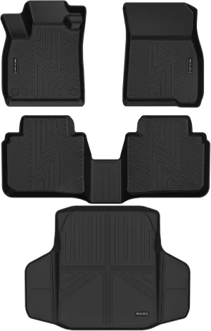Floor Mats & Cargo Liner for 2023 2024 2025 Honda Accord (Include Hybrid) All Weather Protection TPE Rubber Full Set Automotive Floor Liners for Accord Accessories, Odorless Anti-Slip, Black