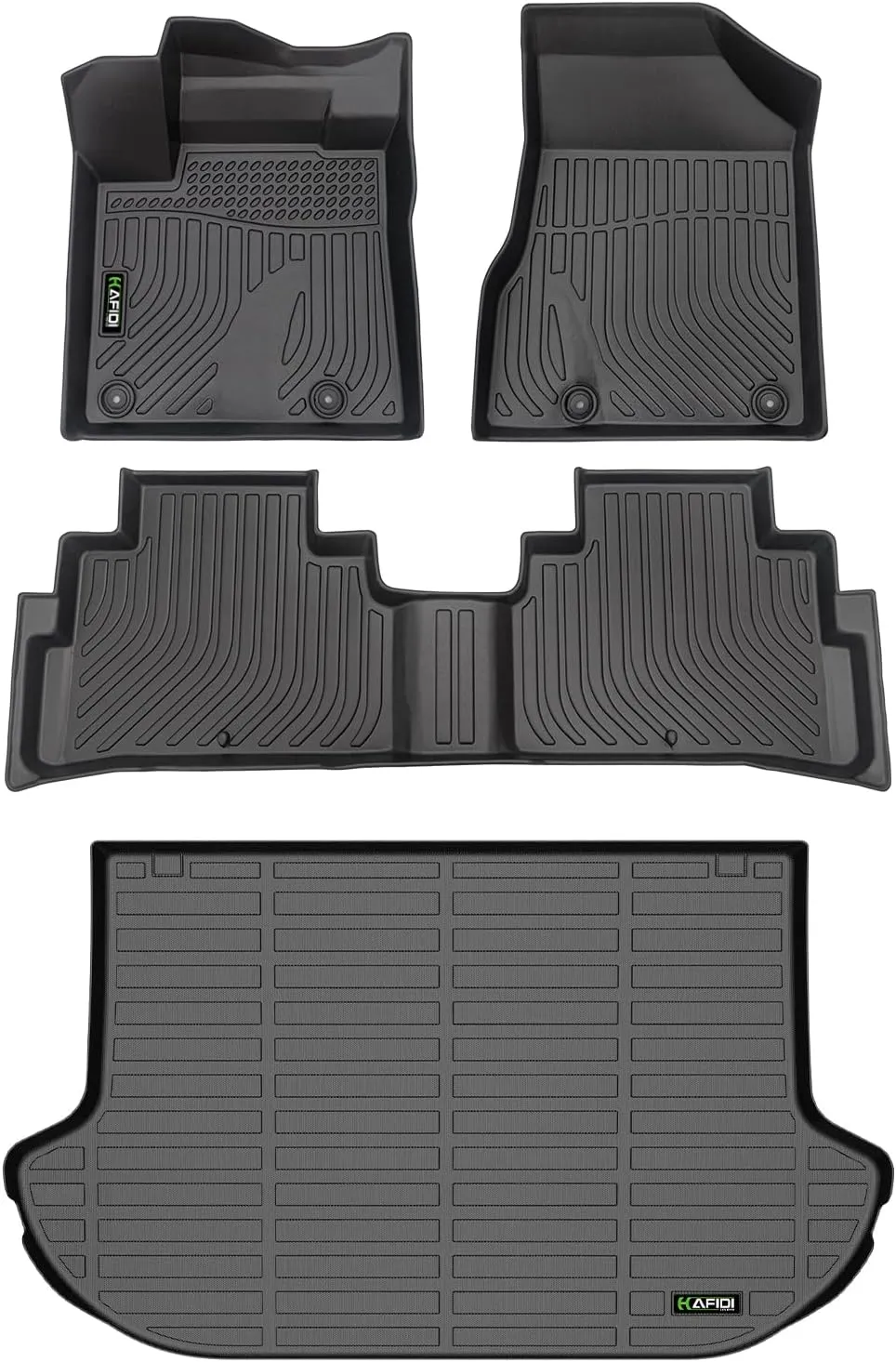 Floor Mats & Cargo Liner for Nissan Murano 2024 2023 2022 2021 2020 2019 2018 2017.5 All Weather Protection TPE Heavy Duty Non-Slip Automotive Floor Liners Set Accessories, Black
