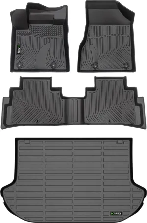 Floor Mats & Cargo Liner for Nissan Murano 2024 2023 2022 2021 2020 2019 2018 2017.5 All Weather Protection TPE Heavy Duty Non-Slip Automotive Floor Liners Set Accessories, Black