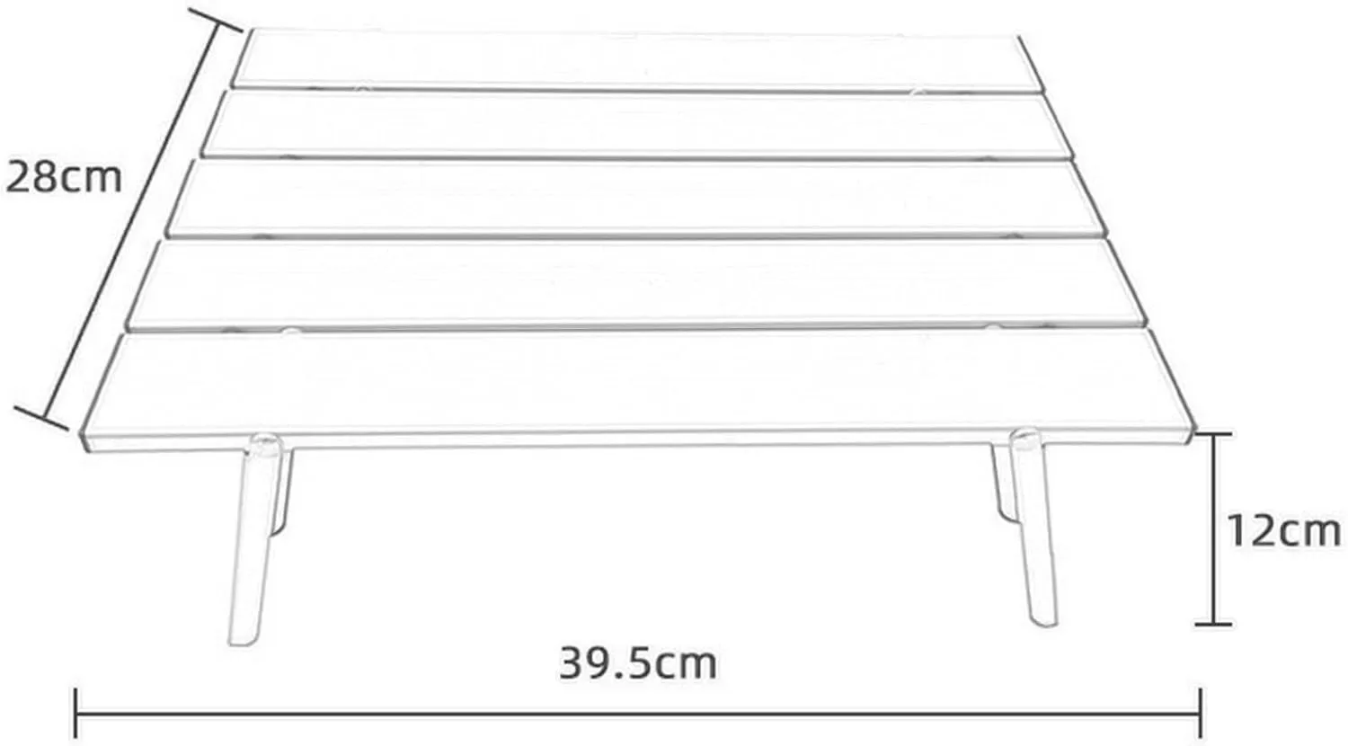 Folding Camping Table Outdoor Desk Aluminum BBQ Beach Table Backyard