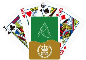 Food Fish Around Seafood Letters Royal Flush Poker Playing Card Game